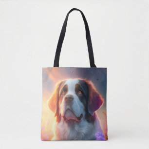 Bolso De Tela Arte Mascota de pintura con retrato animal de perr