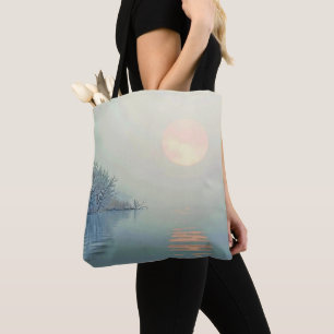 Bolso De Tela Arte matutino pacífico de invierno