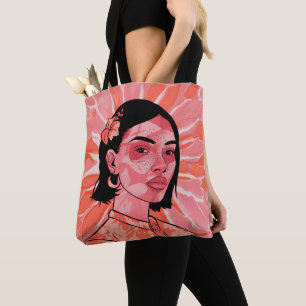 Bolso De Tela Arte minimalista femenino boho moderno