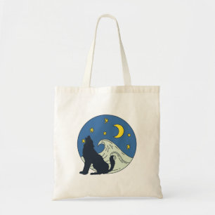 Bolso De Tela Arte místico del lobo celestial