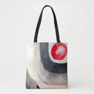 Bolso De Tela Arte moderno abstracto gris y negro en el sol