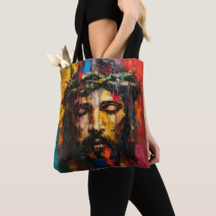 Bolso De Tela Arte moderno colorido de Jesús