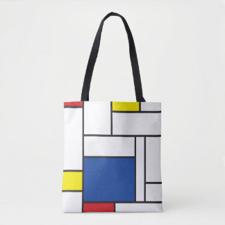 Bolso De Tela Arte Moderno De Stijl Geométrico Minimalista Mondr