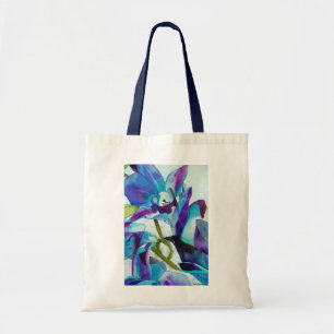 Bolso De Tela Arte morado de las flores orquídeas de Singapur