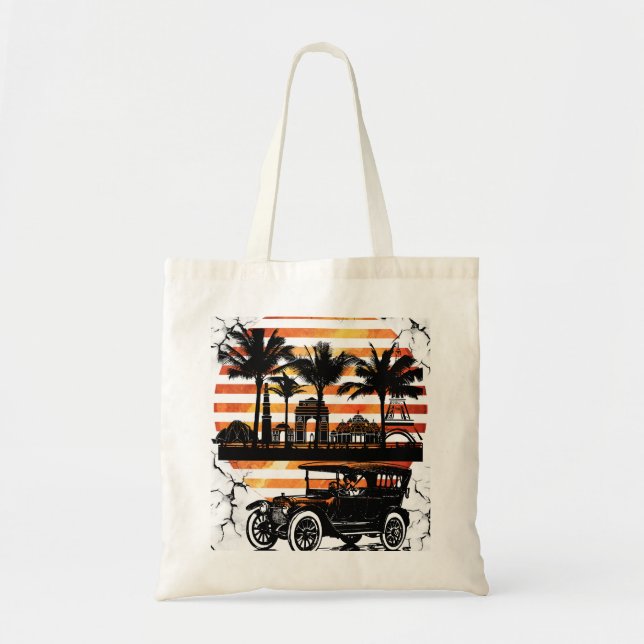 Bolso De Tela Arte mural de época (Frente)