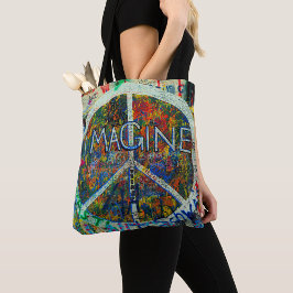 Bolso De Tela Arte mural hippie