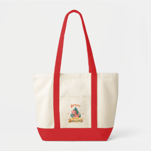 Bolso De Tela Arte Navideño Divertido de Ajolote Adorable