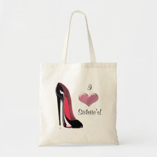 Bolso De Tela Arte negro del zapato del estilete