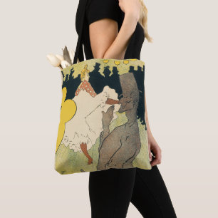 Bolso De Tela Arte Nouveau Antiguo, La Goulue por Toulouse Lautr
