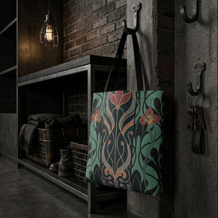 Bolso De Tela Arte Nouveau Maximalista Audaz 