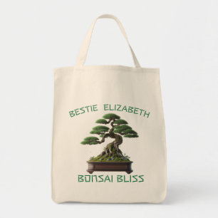 Bolso De Tela Arte oral del árbol Bonsai japonés personalizado