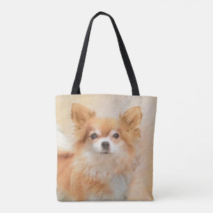 Bolso De Tela Arte original de la pintura de perro de Chihuahua,