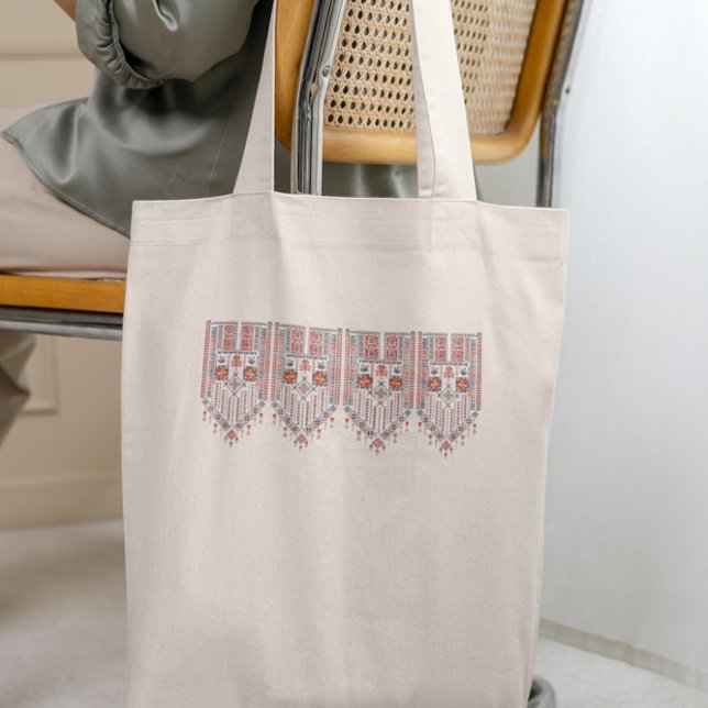 Bolso De Tela Arte palestino del modelo moderno de Tatreez (Subido por el creador)