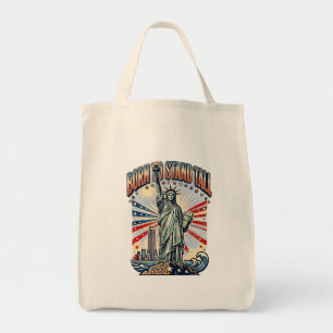 Bolso De Tela Arte Patriótico Nacido para Erguirse