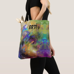 Bolso De Tela ¡ARTE! pintado con premesura