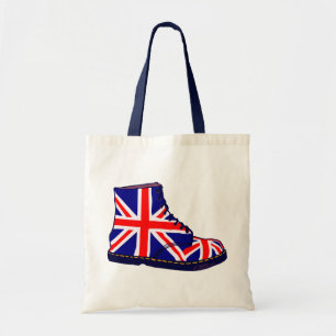 Bolso De Tela Arte pop británico de la bota de la mirada retra
