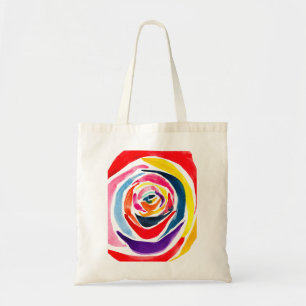 Bolso De Tela Arte pop de acuarela rosa abstracta
