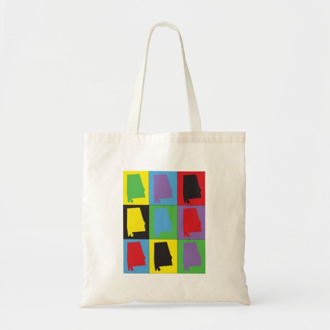 Bolso De Tela Arte pop de Alabama (Frente)