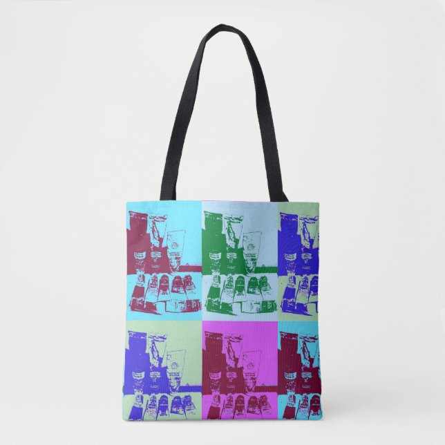 Bolso De Tela Arte pop de pallet artístico (Anverso)