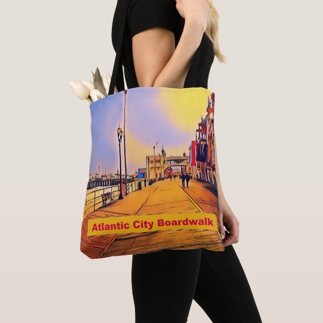 Bolso De Tela Arte Pop de Paseo Marítimo (Detalle)