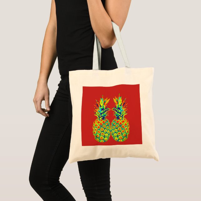Bolso De Tela Arte pop de piña (Anverso (producto))