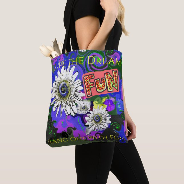 Bolso De Tela Arte Pop Divertido y Fresco (Detalle)