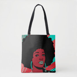 Bolso De Tela Arte pop Gurl negro