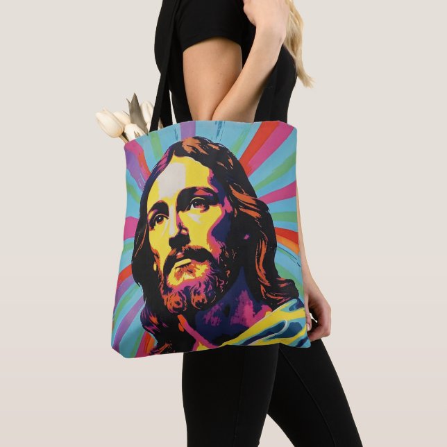 Bolso De Tela Arte Pop Jesús Cristo (Detalle)