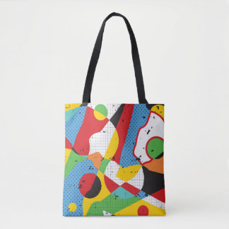 Bolso De Tela Arte pop, minimalismo vibrante.