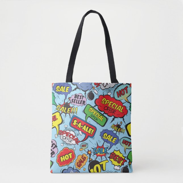 Bolso De Tela Arte Pop moderno  (Anverso)