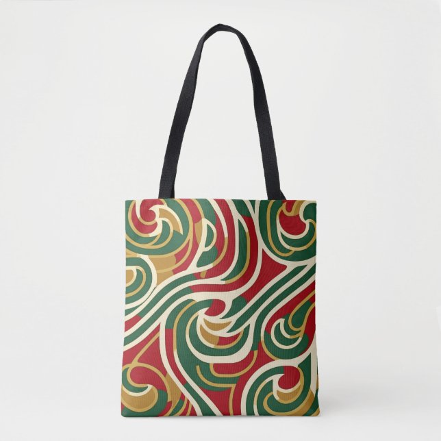Bolso De Tela Arte pop tribal de reggae (Anverso)