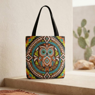 Bolso De Tela Arte Popular de Búho