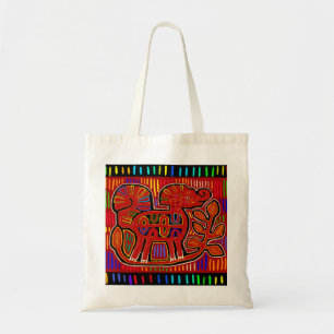 Bolso De Tela Arte Popular Mola de Elefante Bebé Indio Kuna