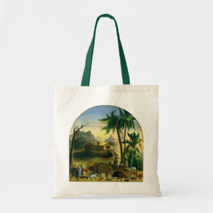Bolso De Tela Arte popular victoriano antiguo, Arca de Noé por H