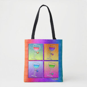 BOLSO DE TELA ARTE POPULAR VINO