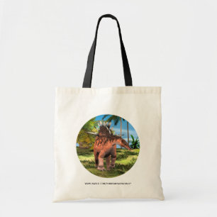 Bolso De Tela Arte prehistórico de Kentrosaurus Dinosaurio Selva