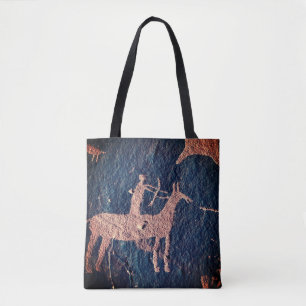 Bolso De Tela Arte prehistórico de petroglifo del suroeste