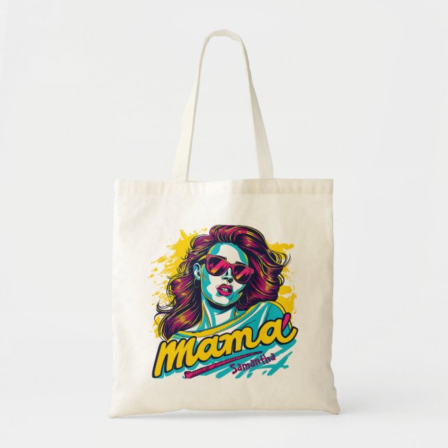 Bolso De Tela Arte Retro Mama Pop Personalizado (12) (Frente)