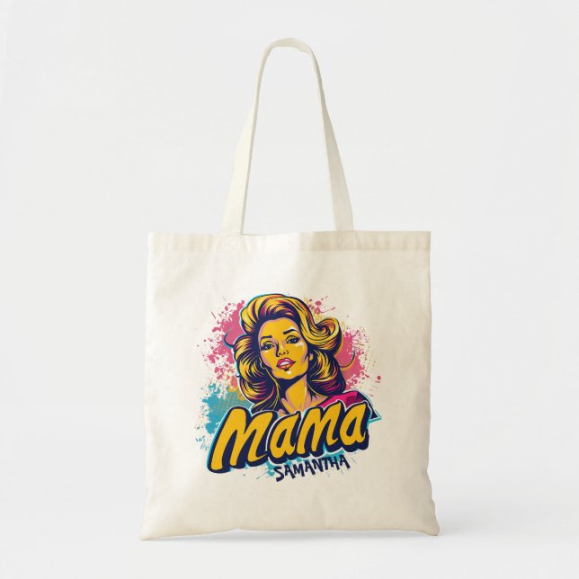 Bolso De Tela Arte Retro Mama Pop Personalizado (14) (Frente)