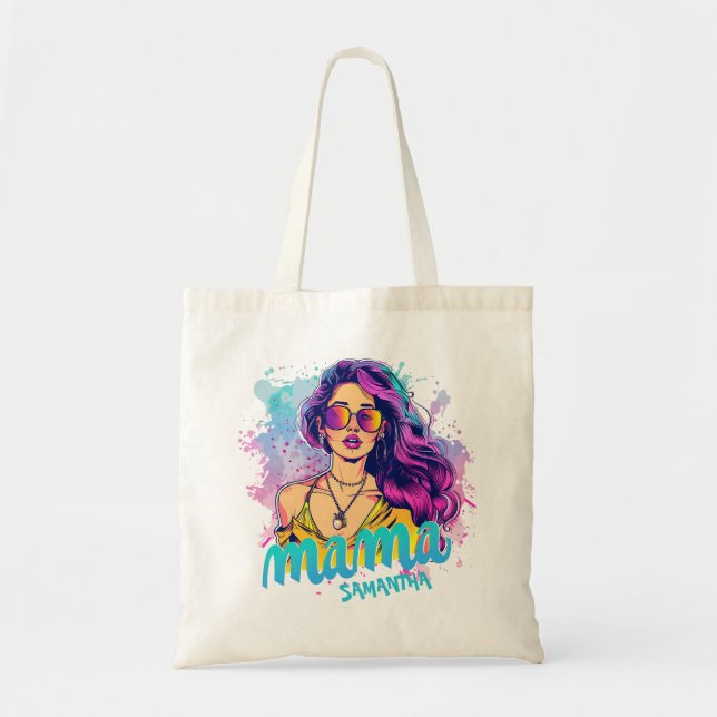 Bolso De Tela Arte Retro Mama Pop Personalizado (15) (Frente)