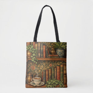 Bolso De Tela Arte retro para amantes de los libros