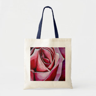 Bolso De Tela Arte rosa original rosado de macro abstracto