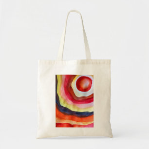 Bolso De Tela Arte solar de la acuarela del sol