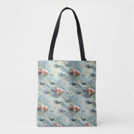 Bolso De Tela Arte subacuático de peces y corales en pinturas ac