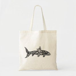 Bolso De Tela Arte tribal del albula de los pescados del hueso