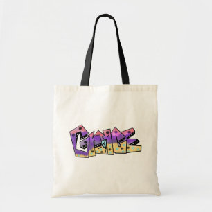 Bolso De Tela Arte Urbano Divertido Grace