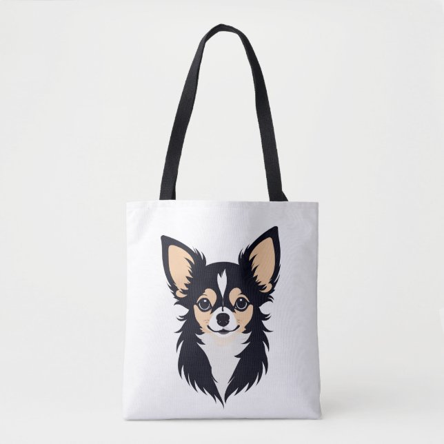 Bolso De Tela Arte vector Chihuahua Animal Gráfico urbano modern (Anverso)