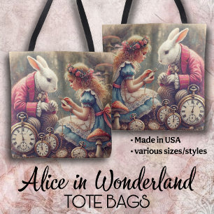 Bolso De Tela Arte Vintage Creativo de Alicia en el País de las 