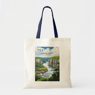 Bolso De Tela Arte Vintage de Viajeros de Arkansas