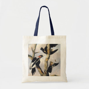Bolso De Tela Arte vintage del pájaro carpintero de pico de marf